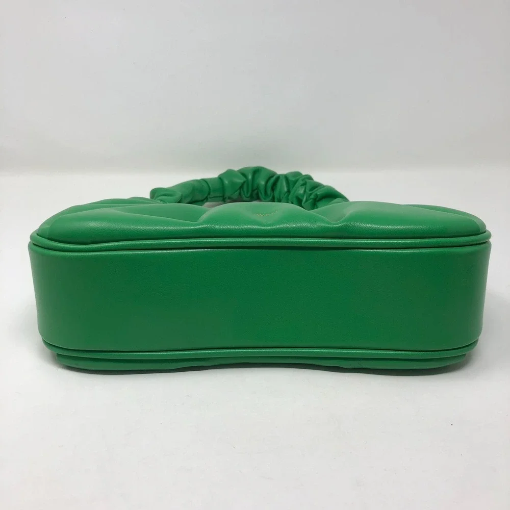 JW Pei Gabbi Ruched Hobo Green Handbag Faux Leather Vegan Purse St Patricks Day